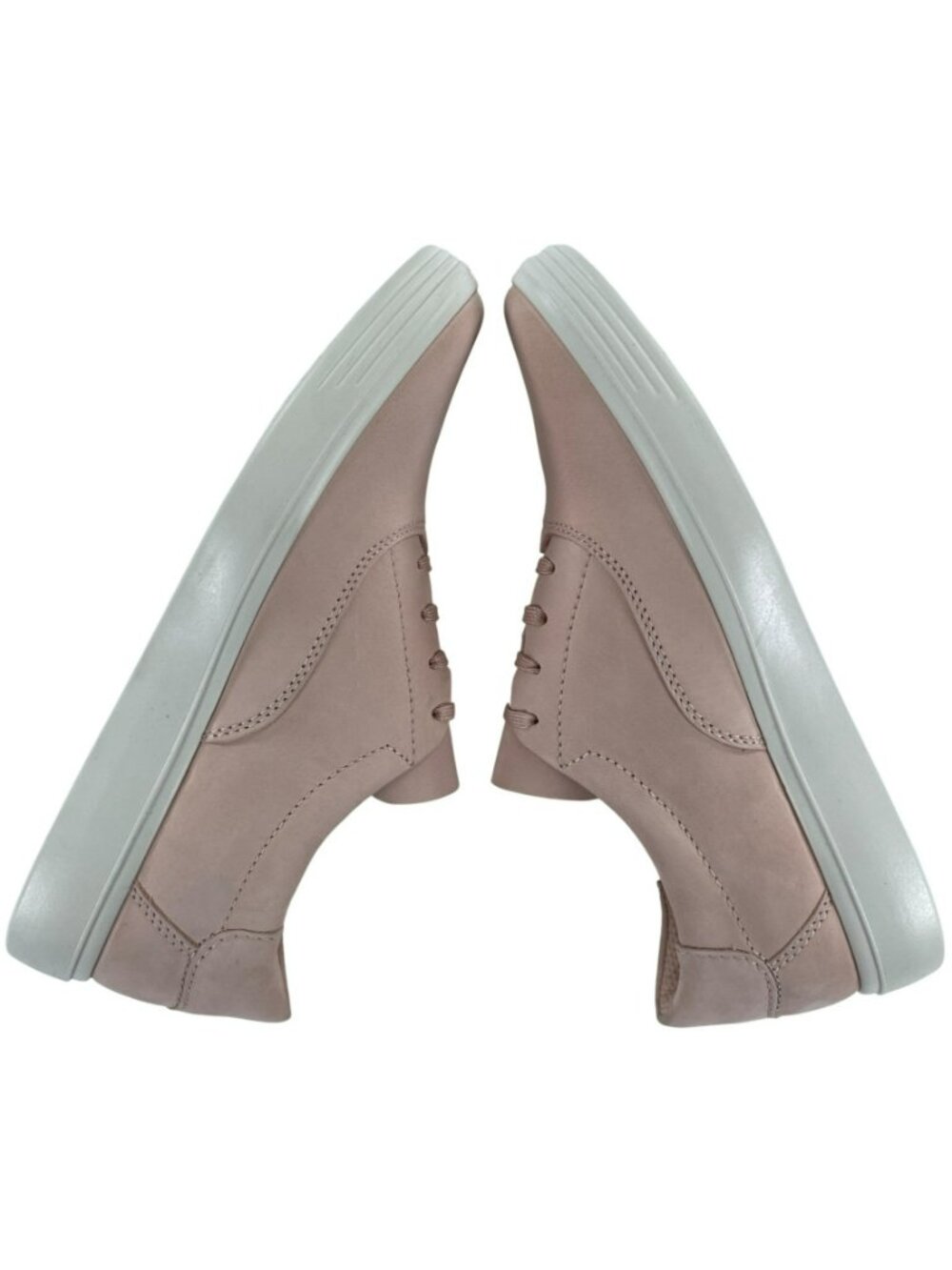 Ecco Soft Classic Rose Dust Sneakers Nubuck Leather Upper Women's Sz 8-8.5 NEW - Picture 4 of 11